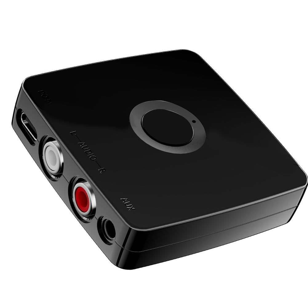 Misamo Bluetooth 5.1 Audio Receiver - Wireless 3.5mm AUX Stereo Adapter for Speakers & Amplifiers | High-Quality Sound, Easy Setup | Perfect for Home Audio, Car Stereo & Portable Speakers