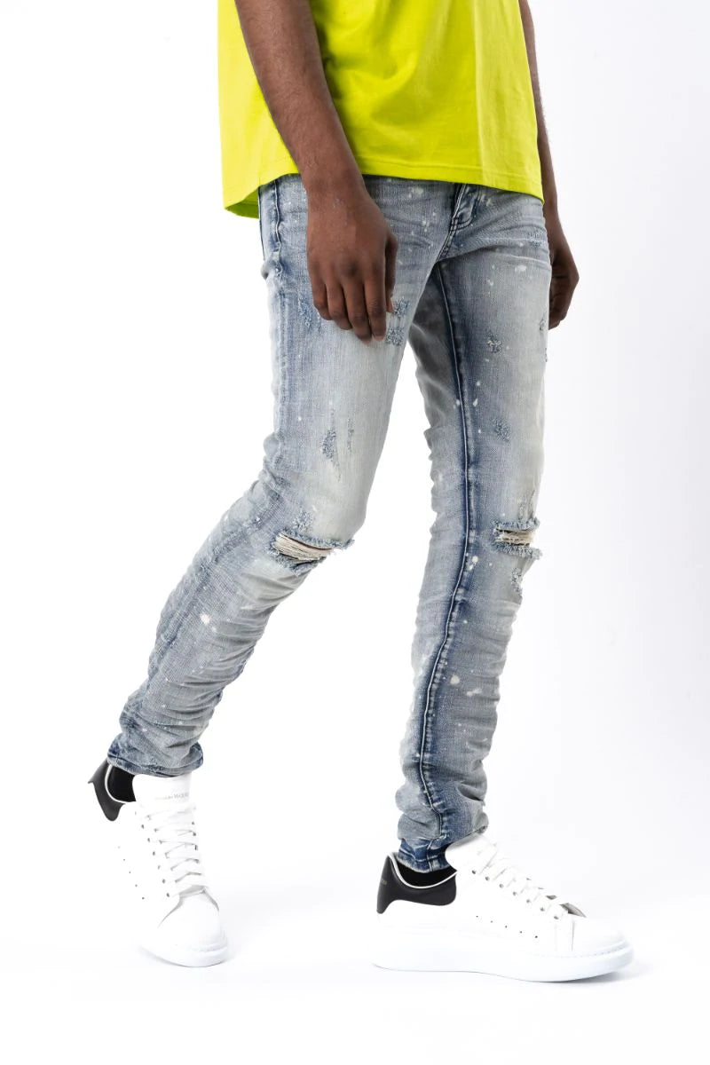 GFTD PEPE Blue Jeans for Men - Stylish & Comfortable Denim Pants for Casual Wear, Work & Everyday Outfits