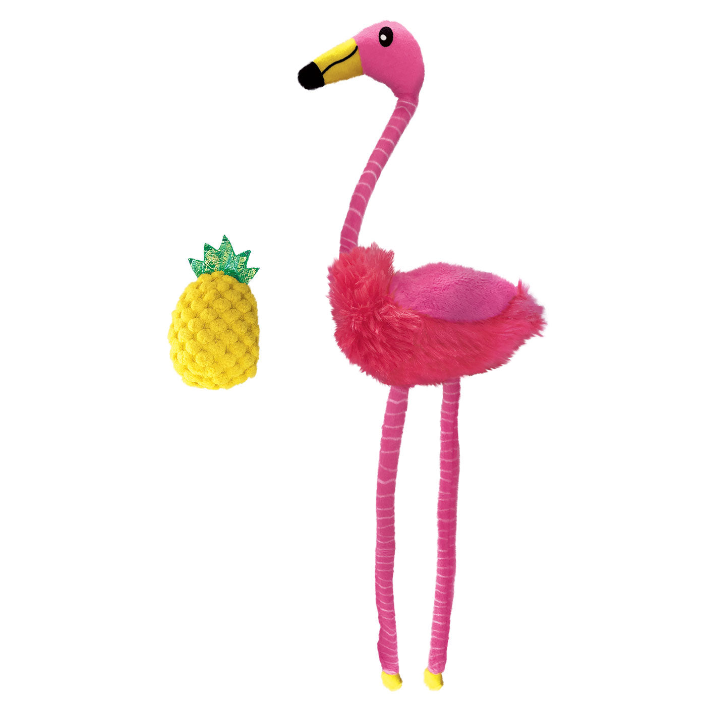 KONG Cat Tropics Flamingo Cat Toy - 2 Pack Durable Interactive Play for Indoor & Outdoor Fun - Perfect for Kittens and Adult Cats