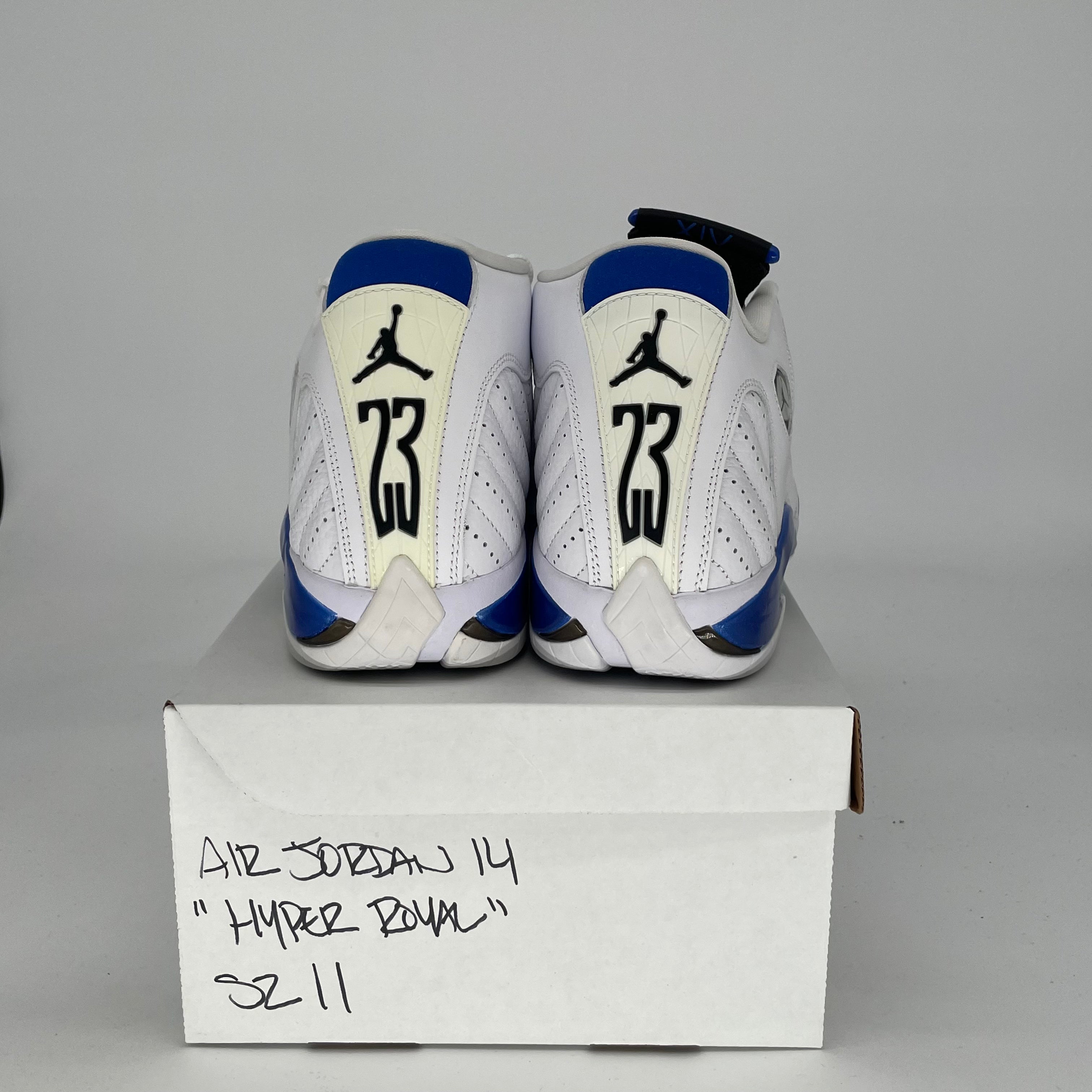 AIR JORDAN 14 HYPER ROYAL Basketball Shoes - Men's Size 11/Women's Size 12.5 - Style 487471-104 - Perfect for Streetwear & Court Performance