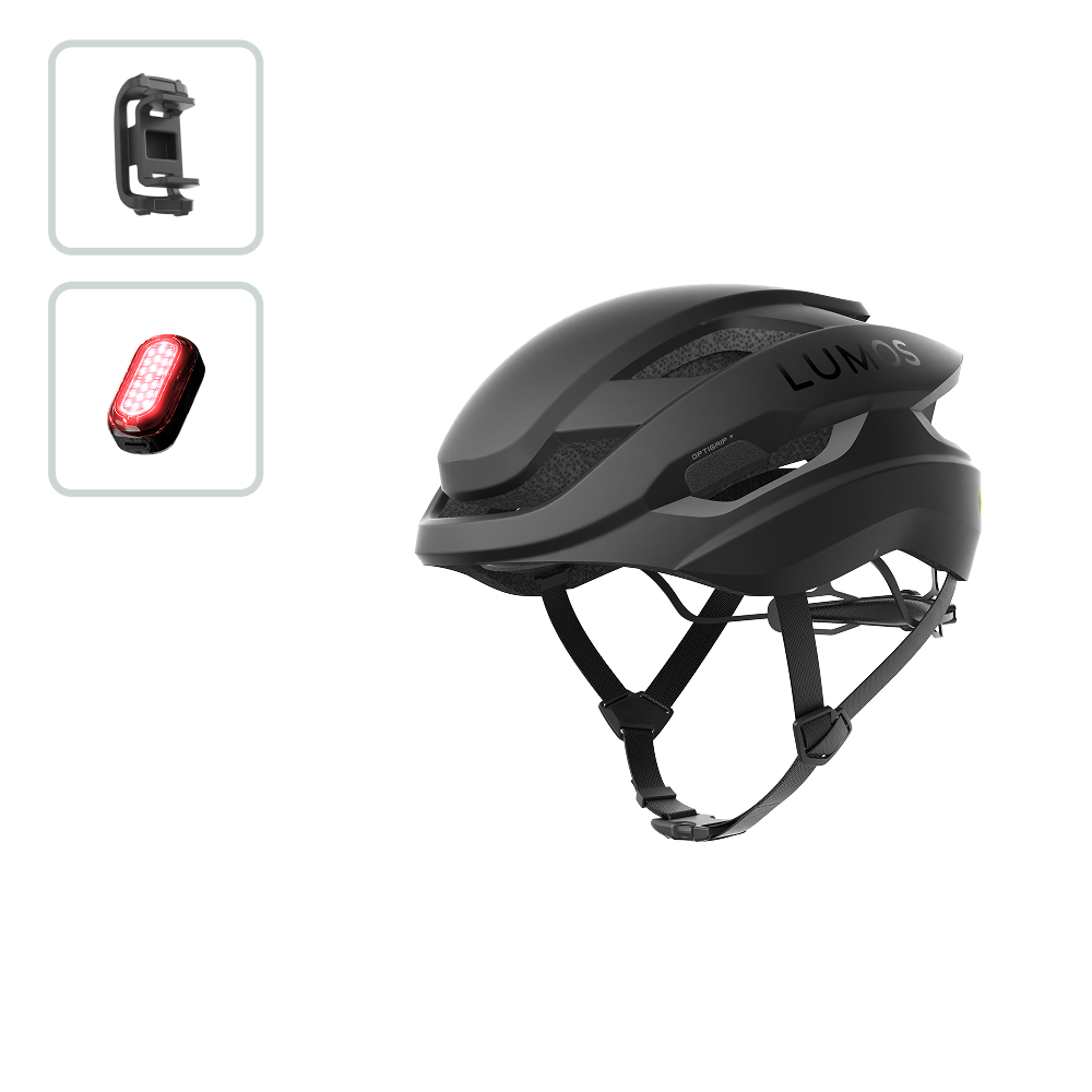 Lumos Ultra Fly Bike Light Set with Firefly Mini and Port Adapter - High Visibility Cycling Safety Gear for Night Riding & Commuting