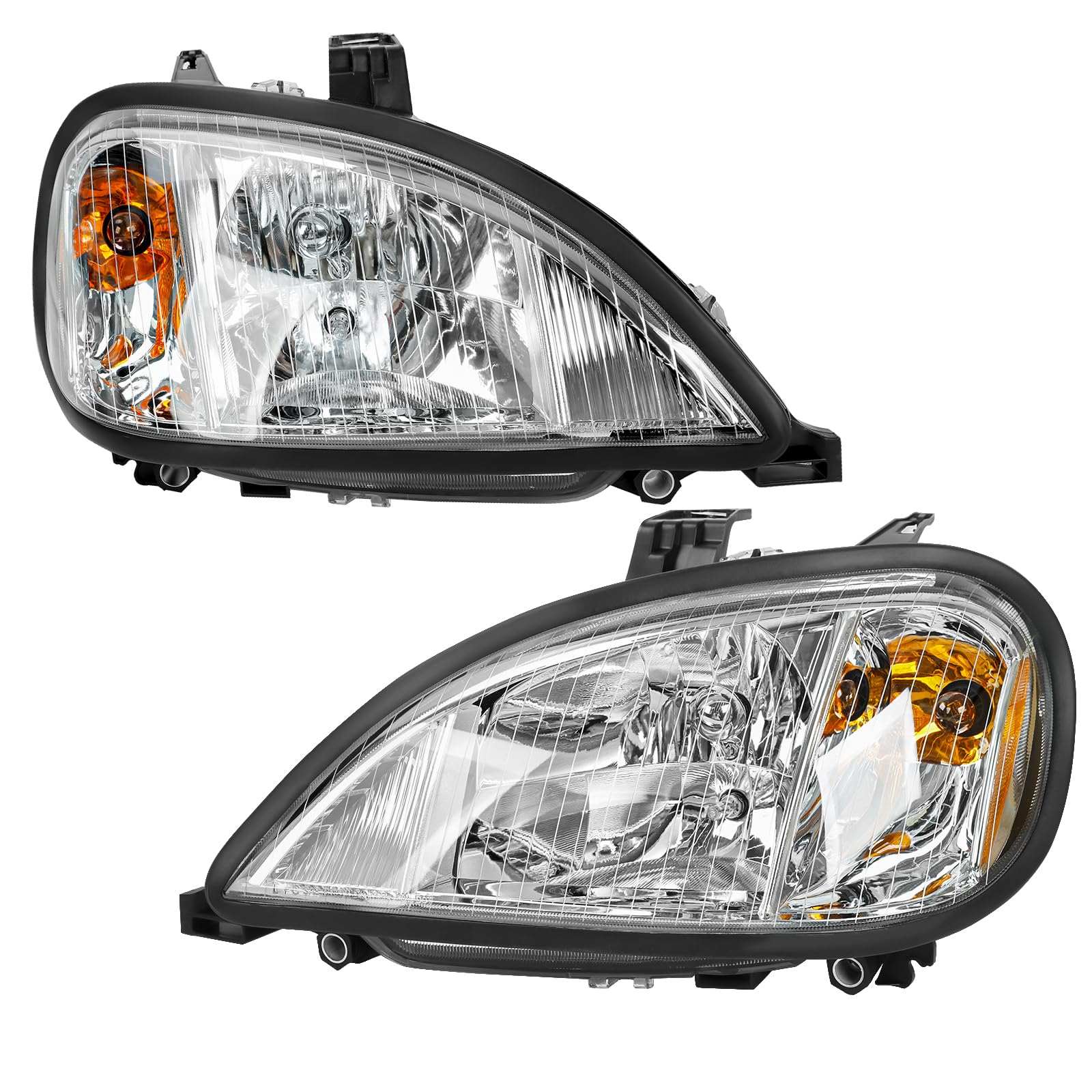 SUPERFASTRACING LED Headlights Headlamps Left & Right Pair Set Replacement for 2004-2017 Freightliner Columbia - High Performance Truck Lighting for Night Driving & Foggy Conditions