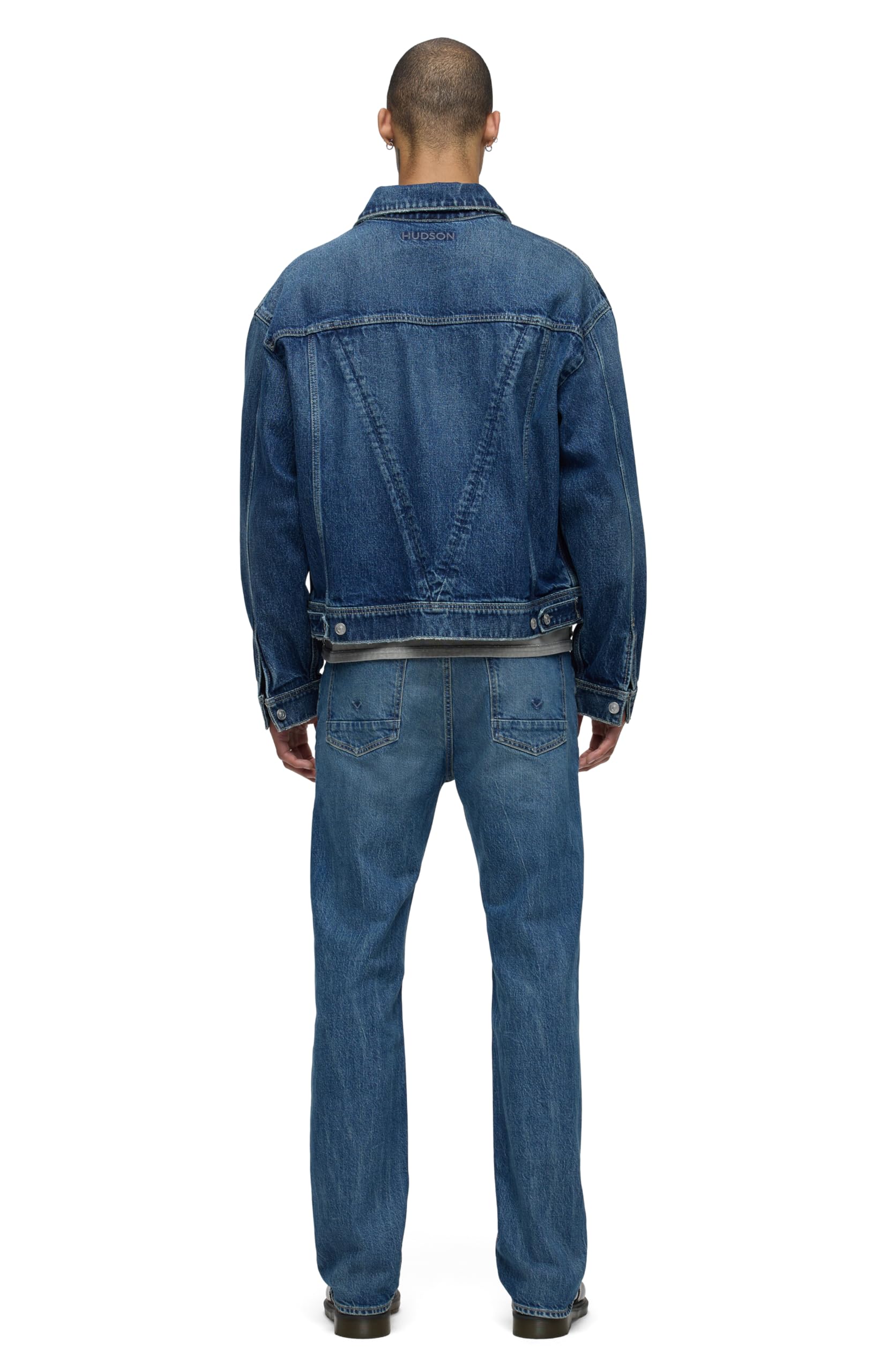 HUDSON Men's Wes Straight Leg Jean - Classic Comfort Denim Pants for Casual Wear & Everyday Style