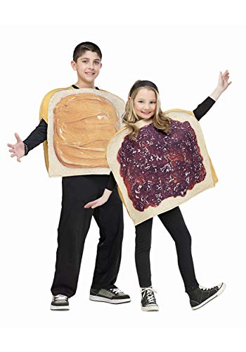 Kids Peanut Butter and Jelly Costume - Adorable PB&J Outfit for Halloween & Dress-Up Parties - Perfect for School Events, Trick or Treating, and Themed Birthday Parties