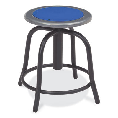 NPS 6800 Series Heavy Duty Height Adjustable Metal Swivel Stool - 300 lb Weight Capacity - Perfect for Office, Workshop, Kitchen & Industrial Use