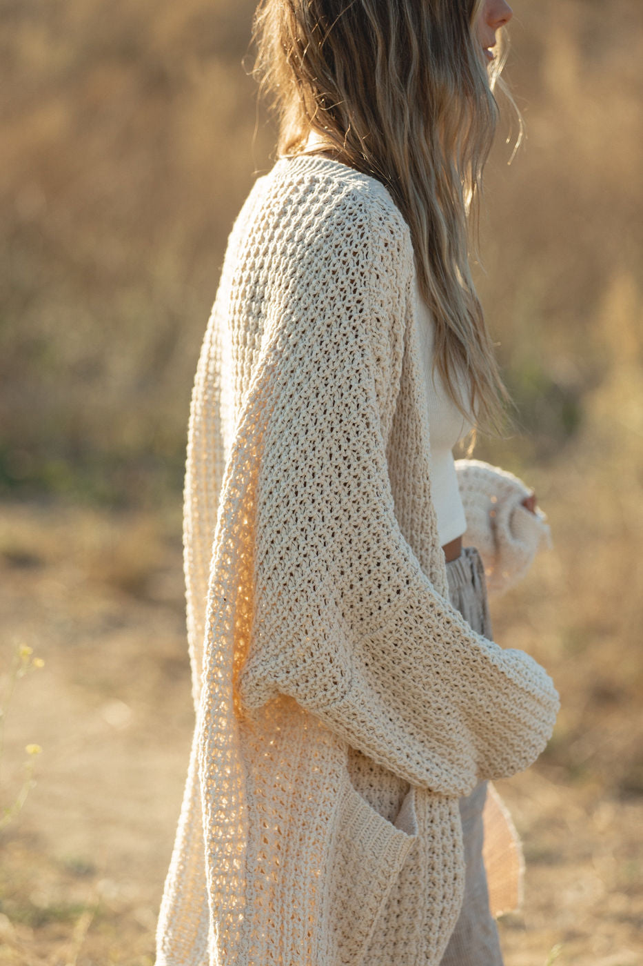 Lottie Oversized Cable Knit Cardigan for Women - Cozy Long Chunky Knit Sweater Open Front - Perfect for Fall, Winter & Layering Outfits
