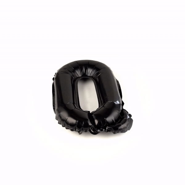 Balloonify Black Mylar Letter Q Balloon - 16 Inch Large Foil Alphabet Balloon for Birthday Party Decorations, Baby Showers & Graduation Celebrations