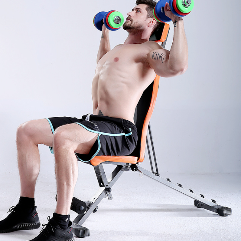 Foldable Adjustable Workout Bench for Home Gym - Dumbbell Exercise Bench with Incline/Decline - Perfect for Strength Training, Weight Lifting & Fitness Workouts