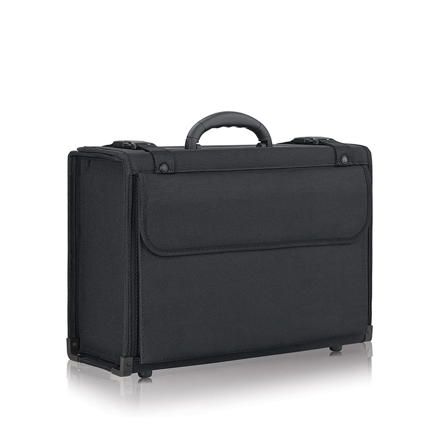 Solo New York Classic 16-Inch Laptop Catalog Case - Black | Durable Business Briefcase for Work, Travel & Office | Perfect for Professionals & Students
