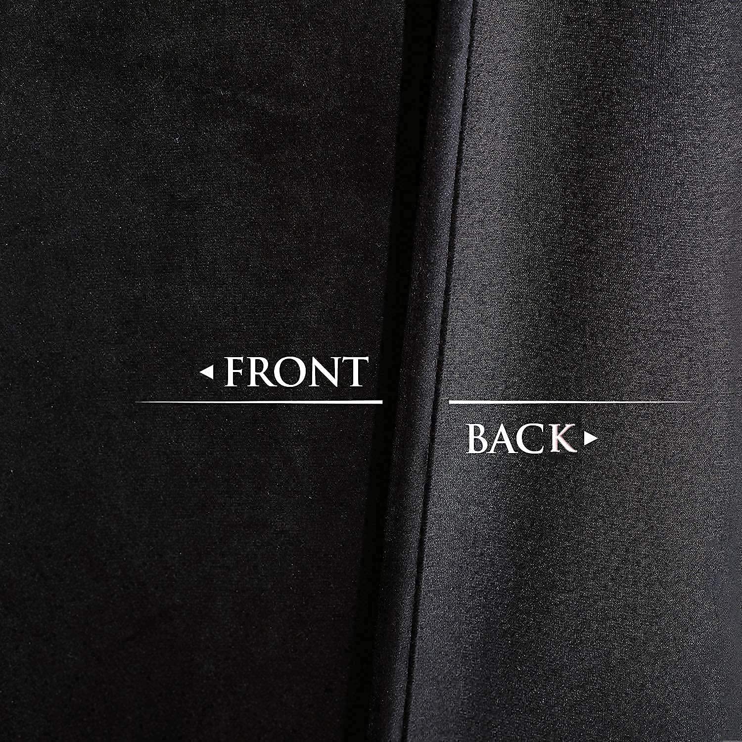Luxury Velvet Curtains & Valance Set for Living Room, Bedroom - Blackout Thermal Insulated Window Drapes for Home Decor, Wedding, Hotel