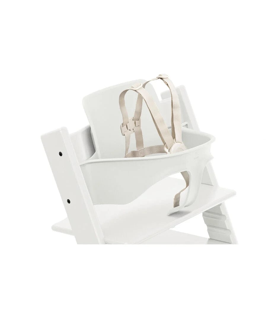 Stokke Tripp Trapp High Chair with Baby Set & Safety Harness - Adjustable Wooden Chair for Toddlers & Infants - Perfect for Dining, Feeding, and Family Mealtime