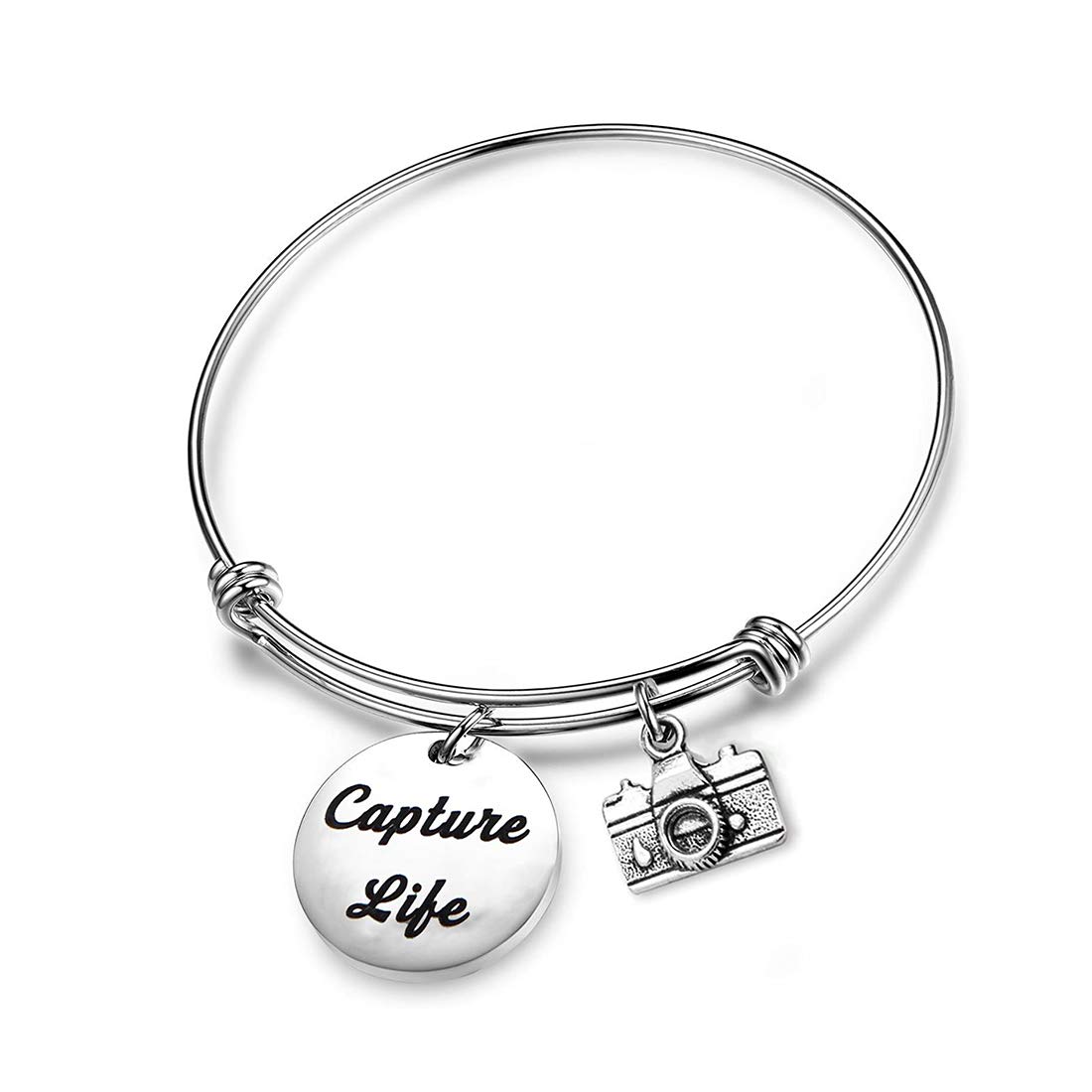 CHOORO Capture Life Bracelet - Unique Photographer Gift, Camera Charm Bracelet for Selfie Lovers, Stylish Jewelry for Travel & Photography Enthusiasts - Perfect for Weddings, Vacations & Instagram Moments