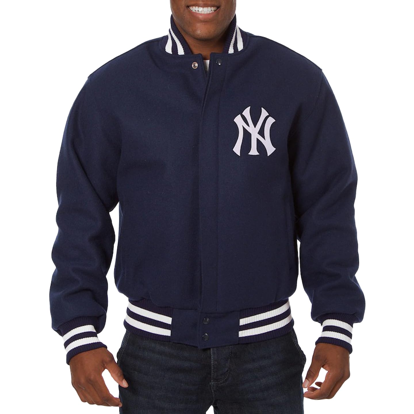 NY Yankees Baseball Varsity Jacket for Men - MLB Letterman Bomber Jacket with Team Logo | Perfect for Game Day, Fan Events & Streetwear Fashion