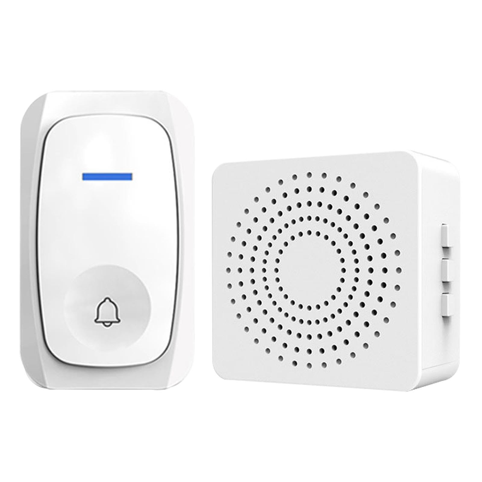 Gungtj Wireless Doorbell Set - Waterproof Home & Office Doorbell System with Easy Installation Kit | Ideal for Houses, Apartments, Business Entrances & Security Alerts
