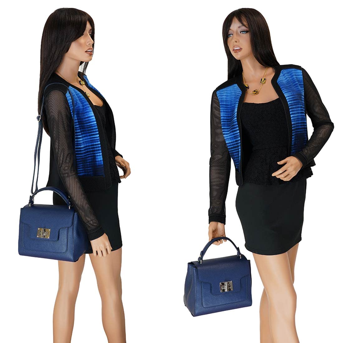 Genuine Italian Leather Satchel Handbag for Women - Top Handle Purse for Work, Travel & Everyday Use