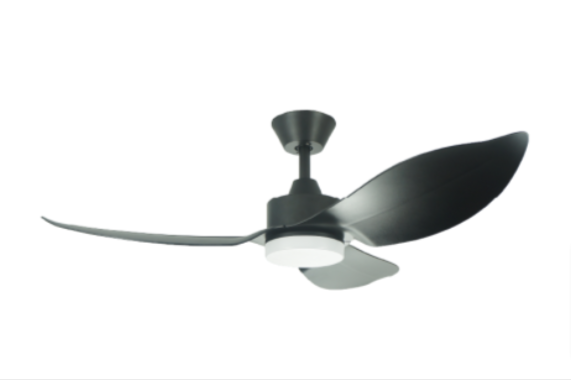 D'FAN SPACE46 BK 46 Inch Black Ceiling Fan with LED Light - Modern Indoor Cooling Solution for Living Room, Bedroom & Patio (Installation Charges May Apply)