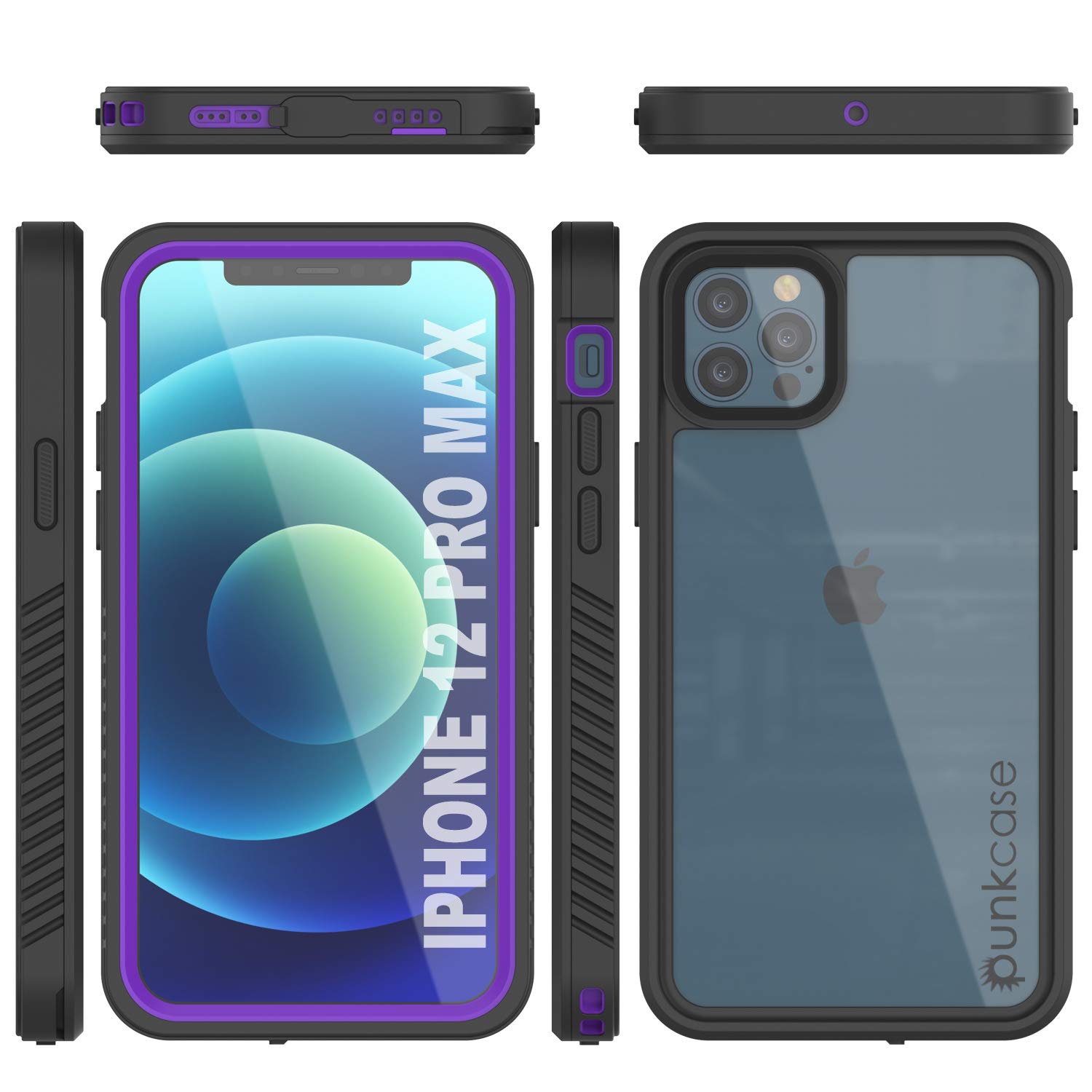 Punkcase Extreme Series Slim Fit Waterproof Shockproof Snowproof iPhone 12 Pro Max Case (6.7
