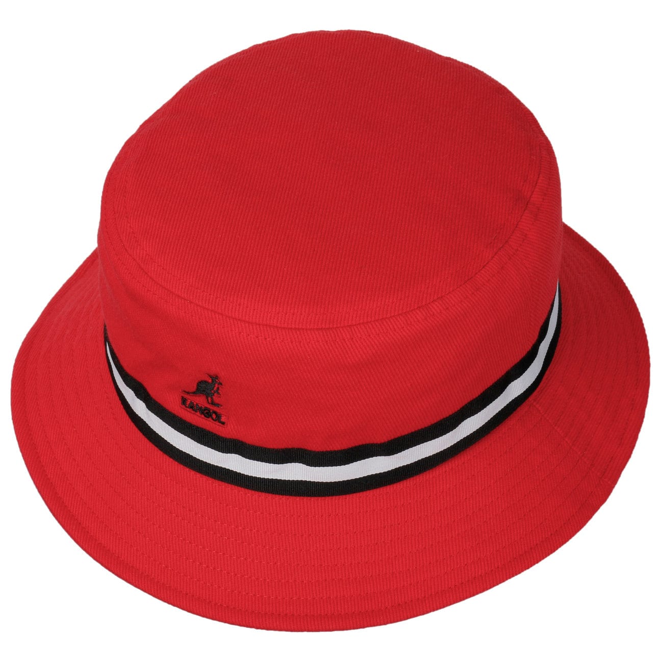 Kangol Stripe Lahinch Cotton Bucket Hat for Men & Women - Stylish Summer Sun Hat for Outdoor, Beach, and Travel