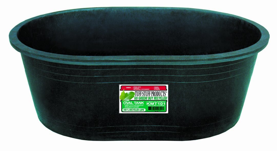Tuff Stuff Products KMT101 40-Gallon Black Oval Tank – Heavy-Duty Fuel & Water Storage for Trucks, RVs, and Off-Grid Use
