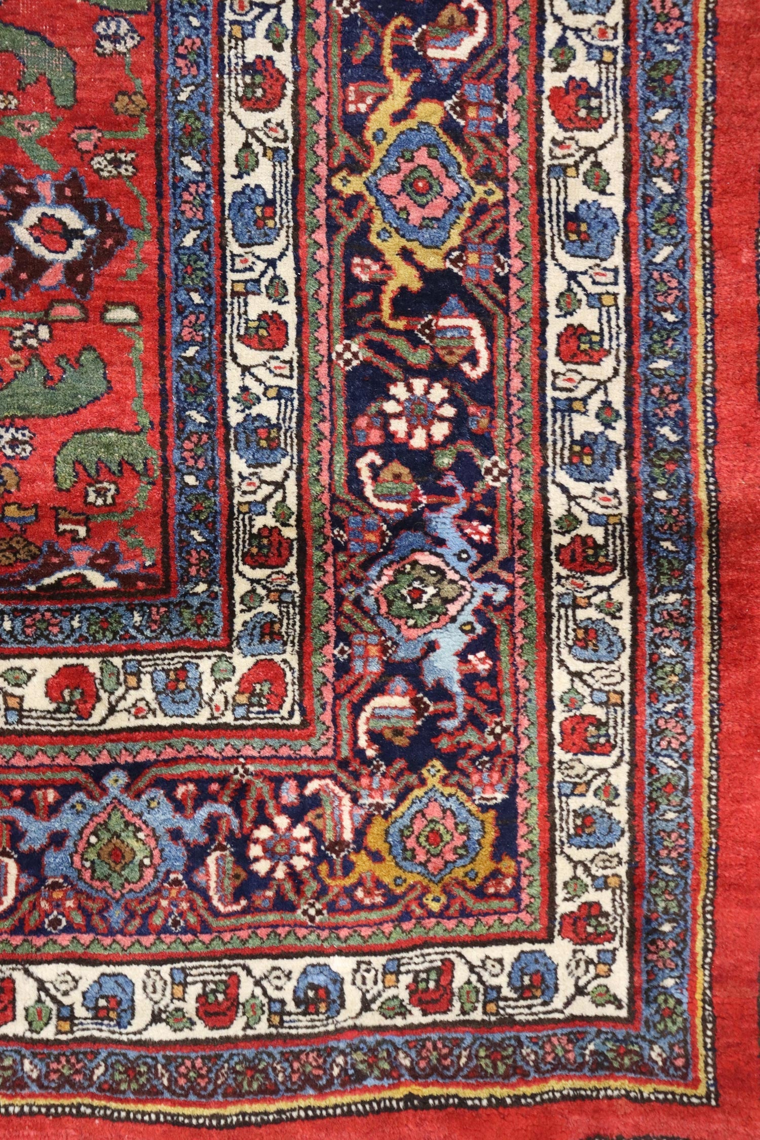 Antique Bijar Handwoven Tribal Rug J67180 - Authentic Persian Wool Carpet for Living Room, Bedroom & Home Decor