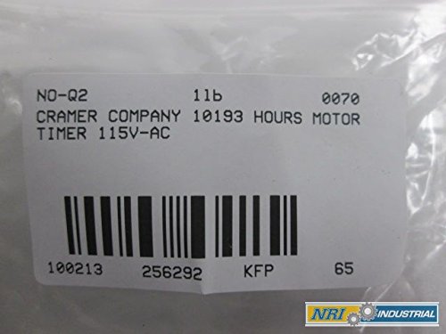 NEW Cramer Company 10193 Hours Motor Timer 115V AC D256292 - Industrial Equipment Timer for Pumps, HVAC, and Machinery Control
