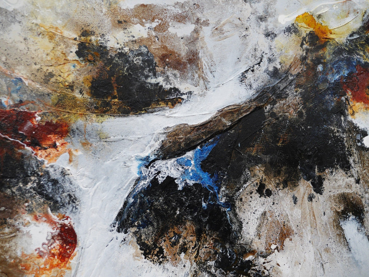 Raw Tectonic 200cm x 80cm Rustic Textured Abstract Canvas Wall Art - Modern Home Decor for Living Room, Bedroom & Office
