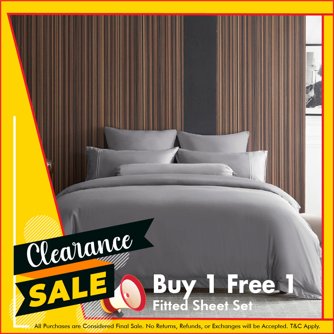 Prestigio™ Lloyd Luxury Fitted Sheet Set with White Lines - Premium Hotel Quality Bedding for Home & Hospitality Use