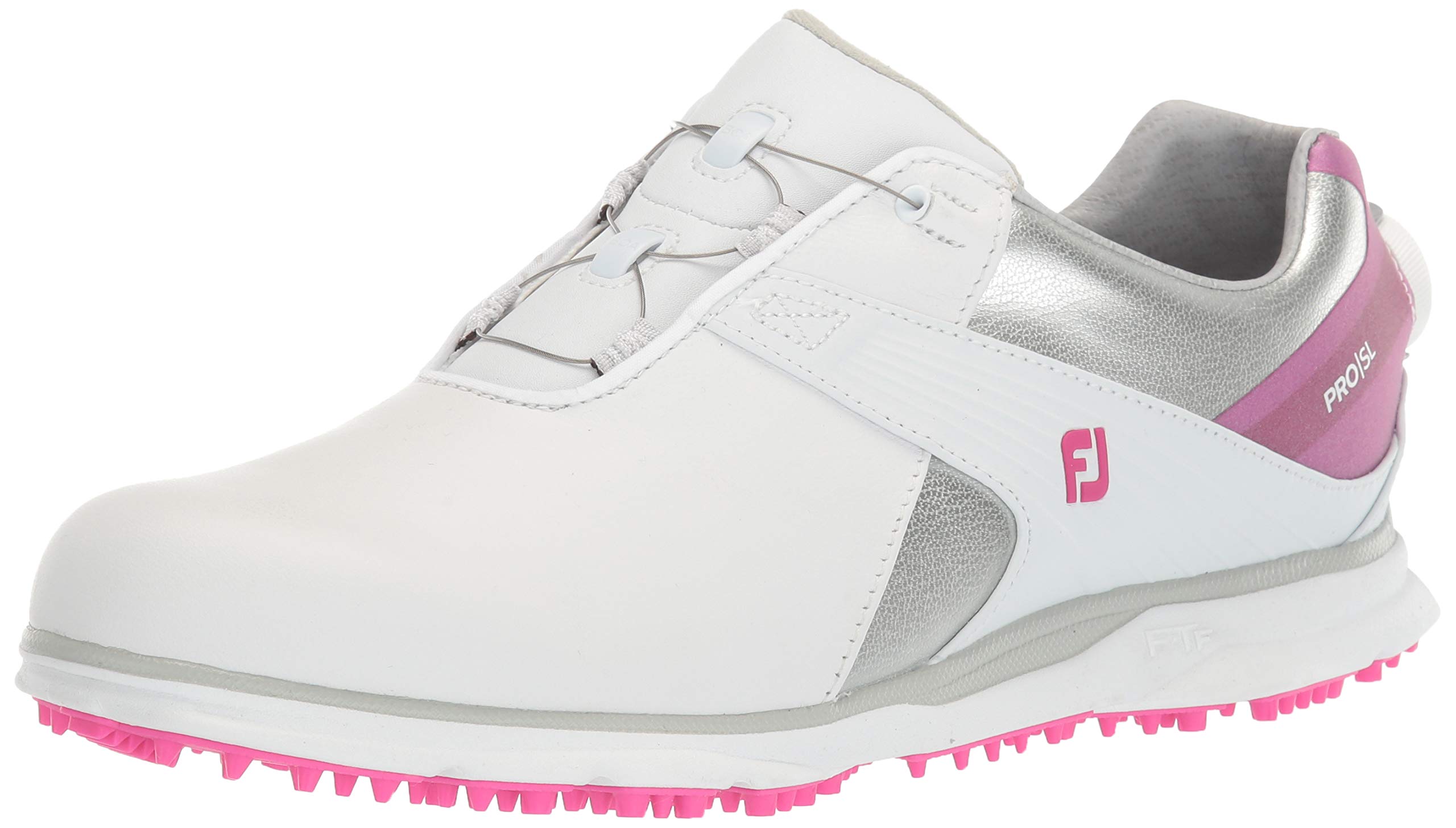 FootJoy Women's Pro/Sl Boa Golf Shoes - Comfortable & Waterproof Spiked Golf Shoes for Women - Perfect for Golf Tournaments & Practice Rounds