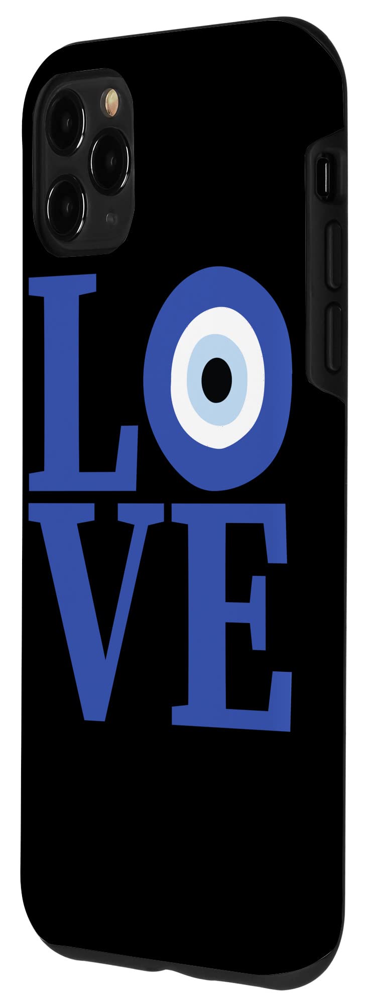 iPhone 11 Pro Max Case - Greek Pride Evil Eye Design with Greece Flag Colors - Durable Protective Cover for Travel, Daily Use & Gift Giving