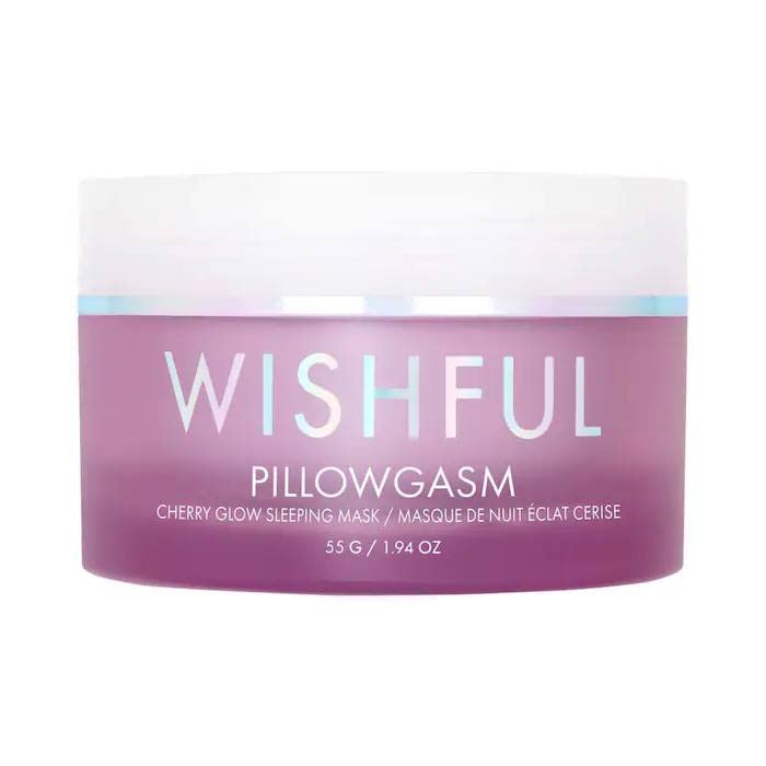 Vitamin-Rich Cherry Glow Sleep Mask for Deep Relaxation & Dark Circles - Soft Comfortable Eye Mask for Travel, Meditation & Nighttime Use