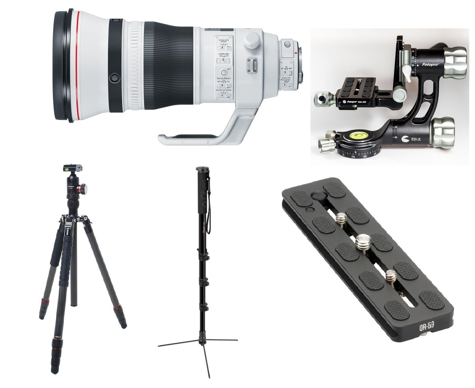 Canon EF 400mm f/2.8L IS III USM Telephoto Lens with Self-Standing Monopod & Quick Release Plate - Perfect for Wildlife, Sports Photography & Outdoor Adventures