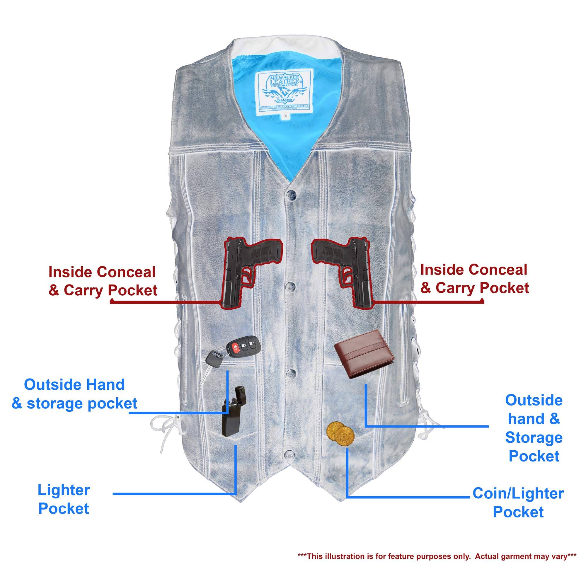 Milwaukee Men's 10-Pocket Distressed Work Vest with 2 Gun Pockets - Durable Hunting & Outdoor Utility Vest for Tactical Gear & Tools Storage