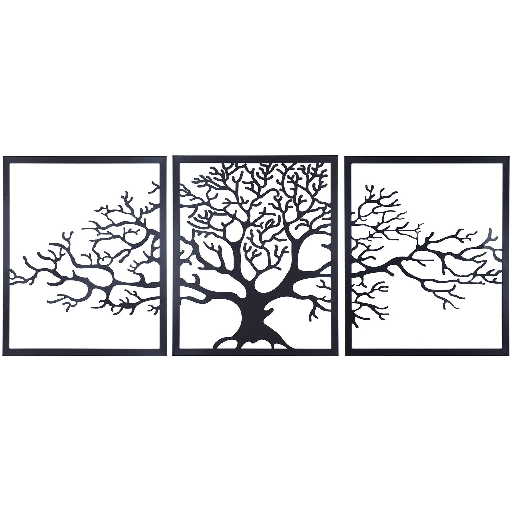 Metal Tree Wall Art Decor - Modern Geometric Metal Tree Sculpture for Home & Office Decoration | Perfect for Living Room, Bedroom, and Office Spaces