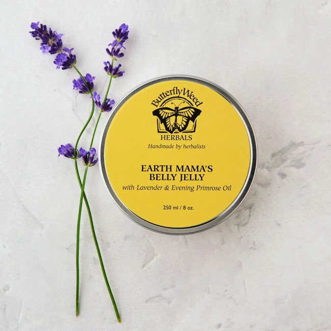 Butterfly Weed Belly Jelly 8oz - Natural Skin Relief for Eczema & Dryness | Perfect for Sensitive Skin Care & Daily Moisturizing