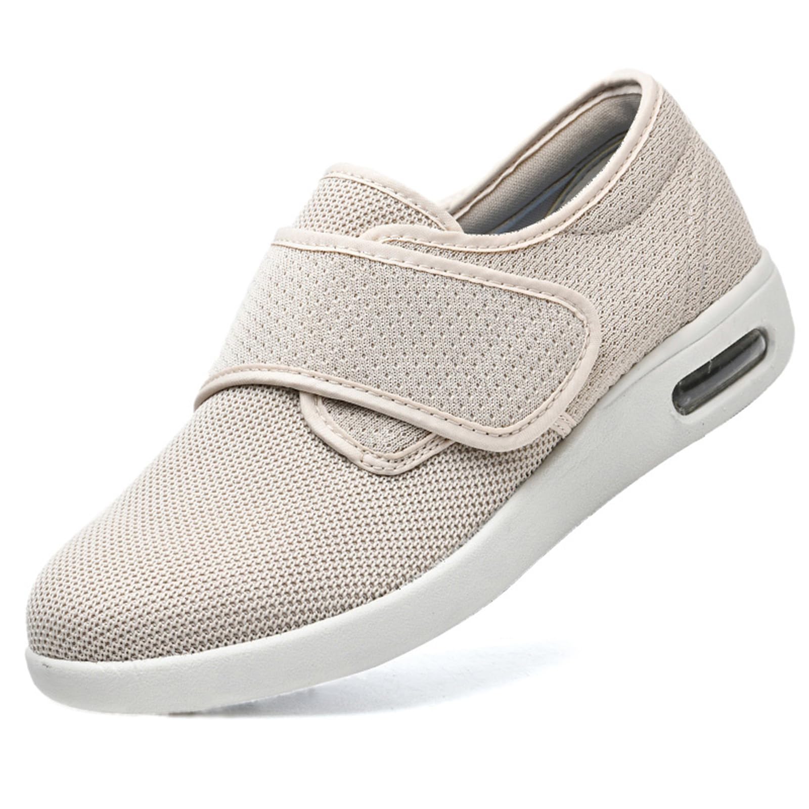JBTNBX Men's Wide Width Diabetic Shoes - Adjustable Closure, Lightweight & Breathable Walking Sneakers for Elderly with Edema, Plantar Fasciitis & Swollen Feet - Ideal for Daily Walking, Nursing & Comfortable Foot Care