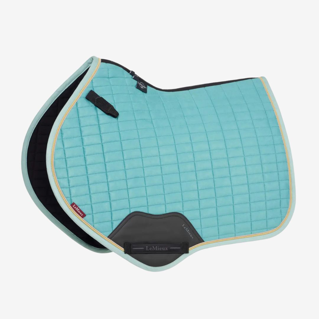 Premium LeMieux Suede Close Contact Square Saddle Pad for English & Dressage Riding - Comfortable & Non-Slip Equestrian Gear for Training & Competition