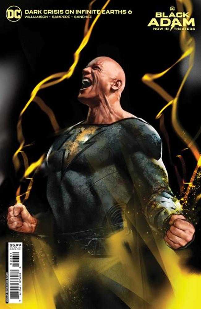 Dark Crisis On Infinite Earths #6 (Of 7) Cover D Ben Oliver Black Adam Movie Variant - Comic Book Collectible for DC Fans & Movie Enthusiasts