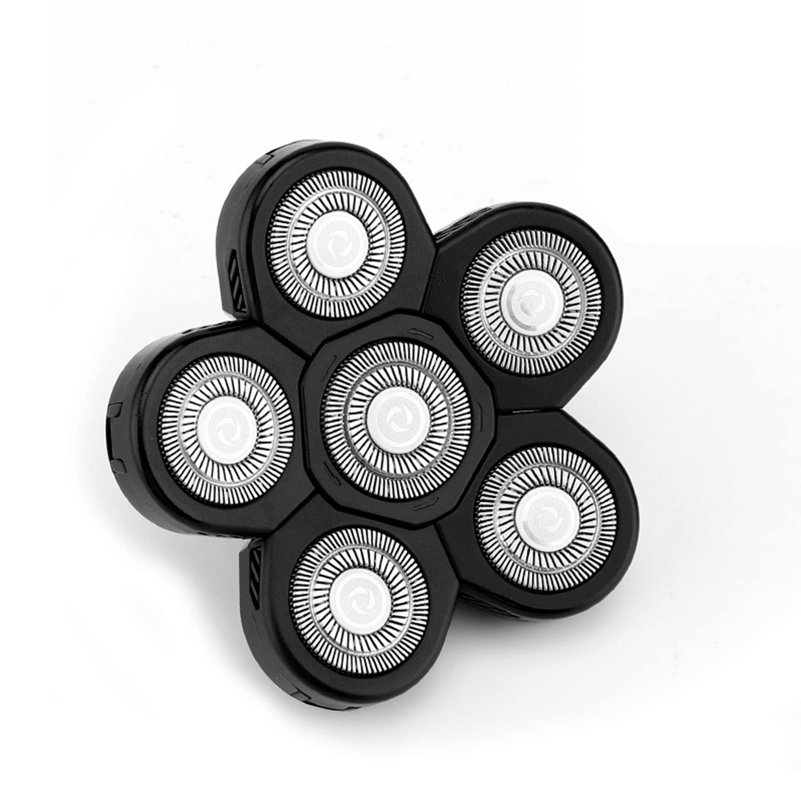 5/6/7/8 Head Electric Shaver Replacement for Bald Men - Double-Ring Hair Trimmer Foil Replacement Heads - Perfect for Home Grooming & Travel Shaving Kits