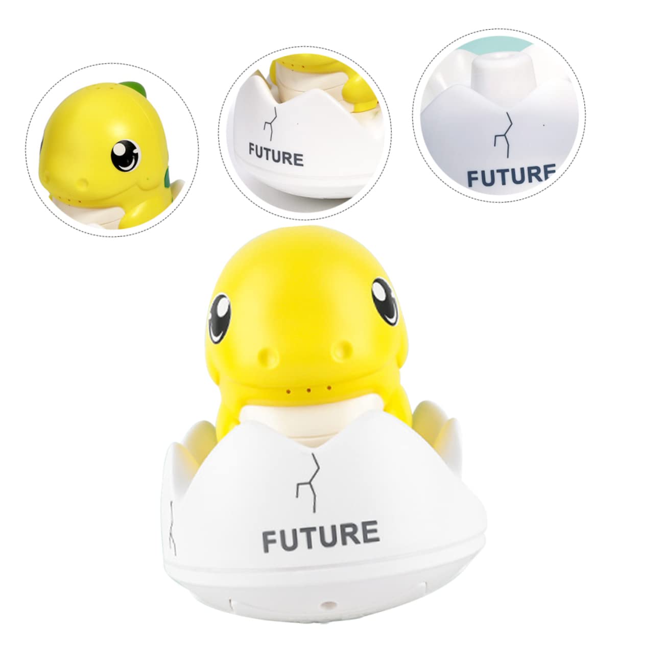 VICASKY 5pcs Dinosaur Bath Toys for Kids - Waterproof Floating Tub Toys with 1200mAh Battery - Fun Bathtime & Pool Playtime for Toddlers & Children