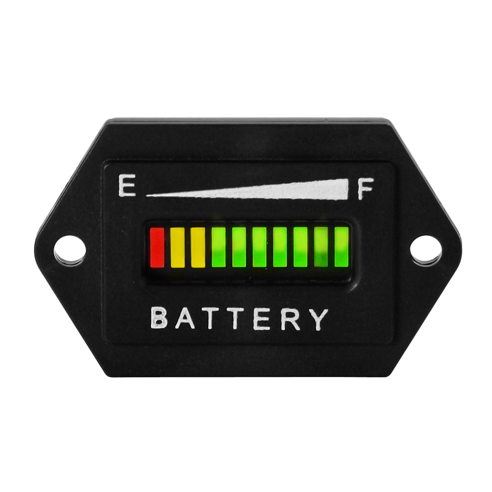 Yooreal LED 36V Battery Indicator Monitor - Universal Voltage Tester for Trojan Lead Acid Batteries in Golf Carts, RVs, Forklifts, Scrubbers & Ebikes - Real-Time Power Level Display for Safe Operation