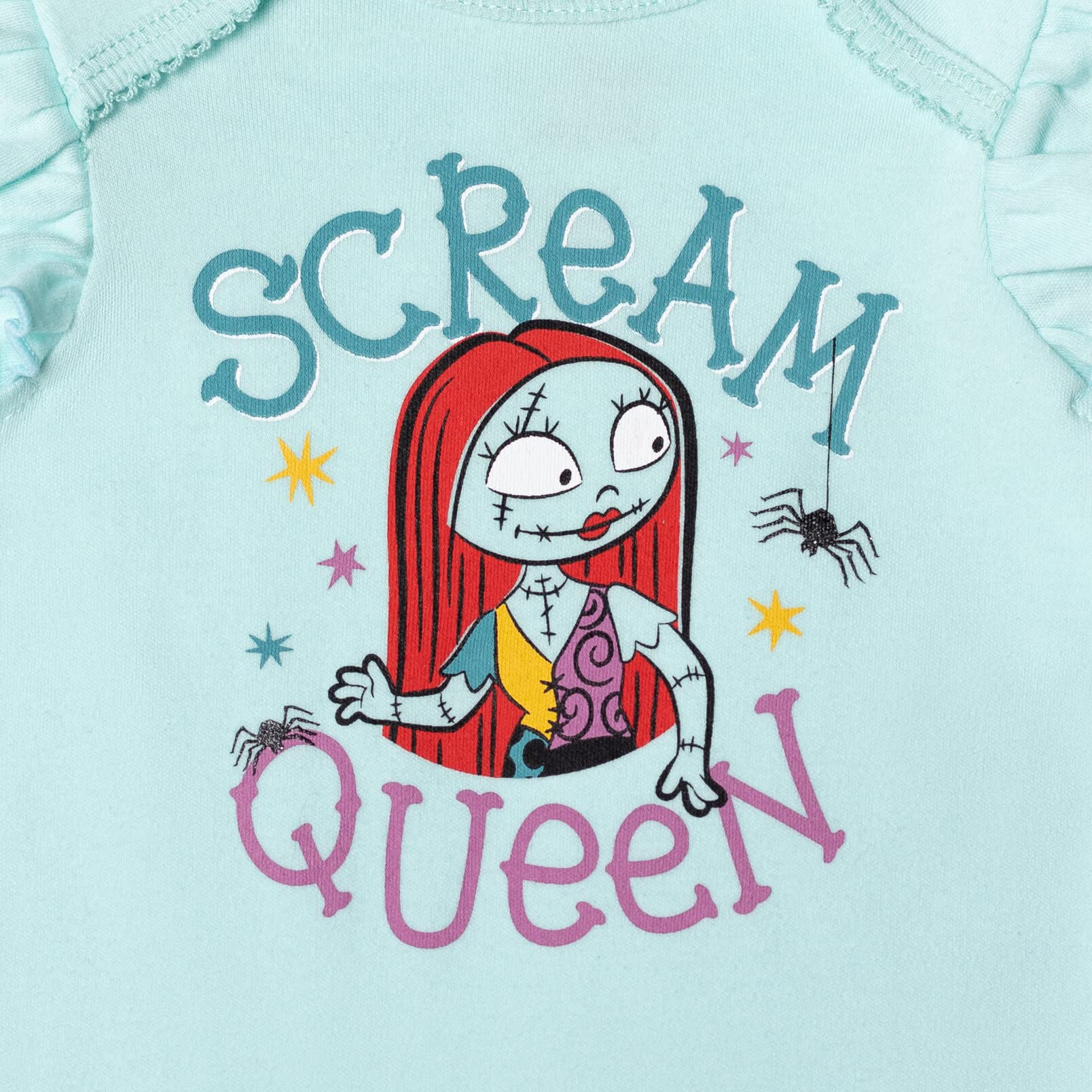 Disney Nightmare Before Christmas Zero Sally Jack Skellington Baby Girls 3-Piece Outfit Set - Bodysuit, Pants & Headband - Perfect for Halloween, Christmas & Cosplay