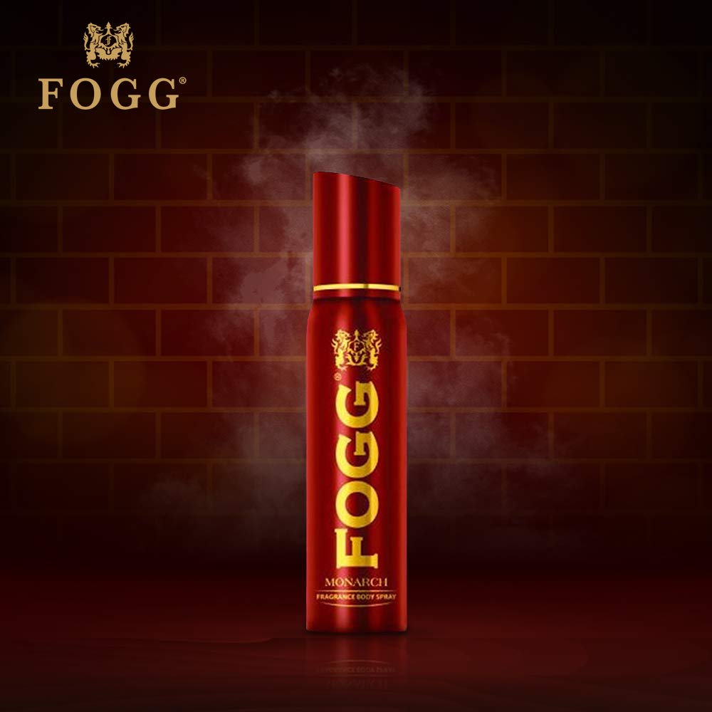 Fogg Fragrant Fresh Men's Body Spray - Monarch Scent (120ml) | Long-Lasting Cologne for Daily Use, Gym, Work & Outdoor Activities