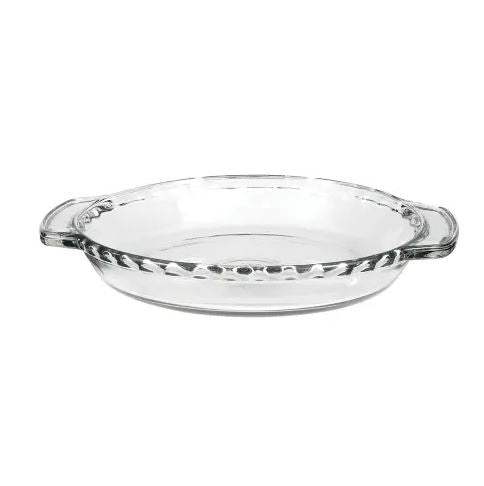 Anchor Hocking 9.5-Inch Deep Glass Pie Plate - Oven, Microwave & Freezer Safe Baking Dish for Pies, Quiches & Casseroles - Perfect for Holidays, Potlucks & Family Gatherings