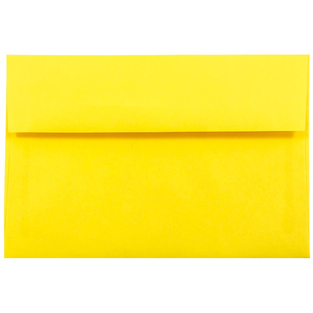 JAM PAPER A10 Colored Invitation Envelopes 6 x 9 1/2 Inches - 1000 Pack Yellow Recycled Envelopes for Wedding, Business & Party Invitations - Bulk Office & Event Supplies