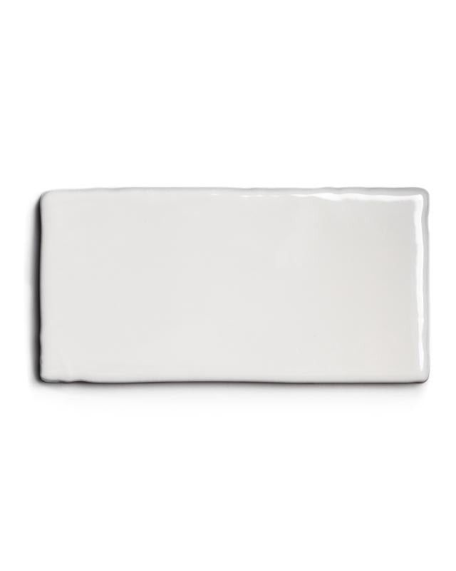 Kakel Mayfair Ivory White Half Tile 7.5 x 15 cm - Smooth Wavy Surface | Perfect for Kitchen Backsplash & Bathroom Wall Decor