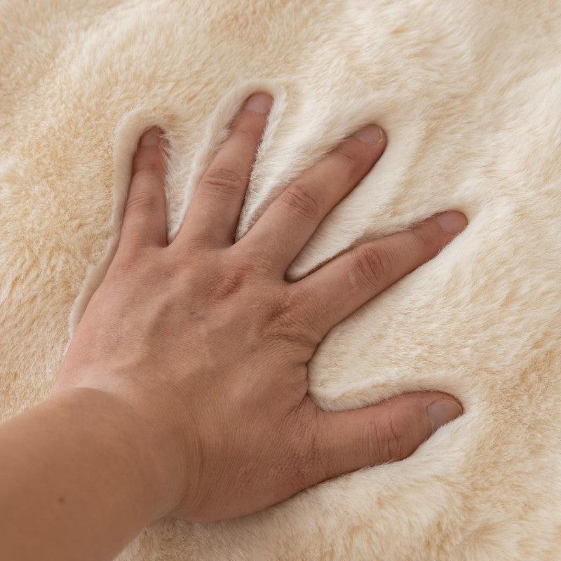 Luxury Aria Faux Rabbit Fur Sofa Cover Blanket - Soft & Warm Throw for Couch, Bed, Chair - Perfect for Winter Home Decor & Cozy Living Room