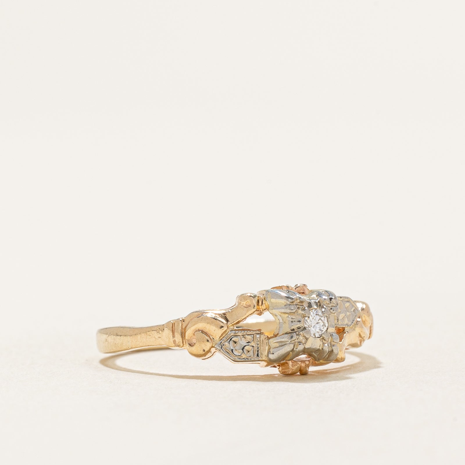 0.02ct Single Stone Diamond Ring - Size 5.75 | Elegant Solitaire Engagement Ring for Women | Perfect for Proposals, Anniversaries & Special Occasions