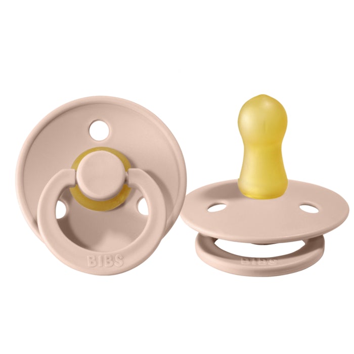 2 Pack Baby Pacifiers Set - Soft & Safe Soothing Pacifiers for Newborns & Infants (Blush Color) - Perfect for Daycare, Travel & Sleep Comfort