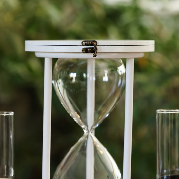 Unity Hourglass Sand Ceremony Set - Wedding Unity Ceremony Kit for Couples - Perfect for Weddings, Vow Renewals & Anniversaries