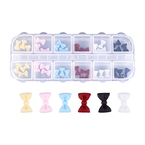 Beaupretty Bowknot Nail Charms - Elegant Nail Art Studs & Decorations for DIY Manicure, Perfect for Weddings, Parties & Special Occasions